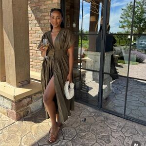 ZW collection pleated midi dress